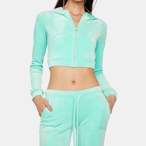 Minty Detention Velour Tracksuit